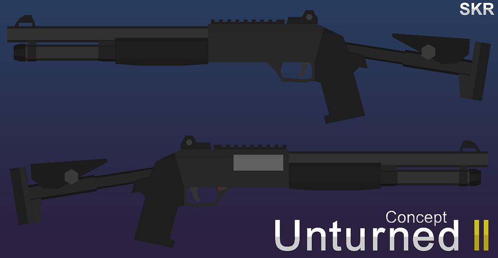 Unturned II Shotgun Concept Model U4 Discussion SDG Forum
